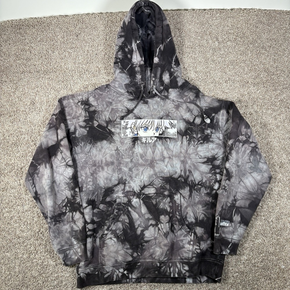Hypland x Hunter x Hunter Killua Eye Sweatshirt Hoodie‎ Tie Dye Size XL